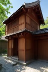 国产家庭年代剧封面，老式四合院庭院中家人聚集温馨画面