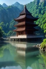 国产都市情感剧封面，城市高楼背景下主角对视画面温馨感